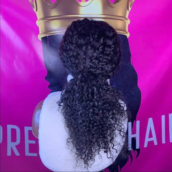 Deep Wave Human Hair Blend Headband Wig - Picture 5 of 5